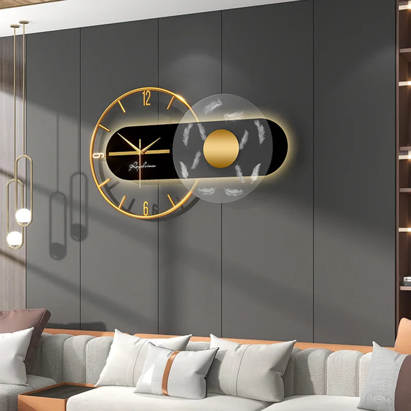 Large Metal Wall Clock.