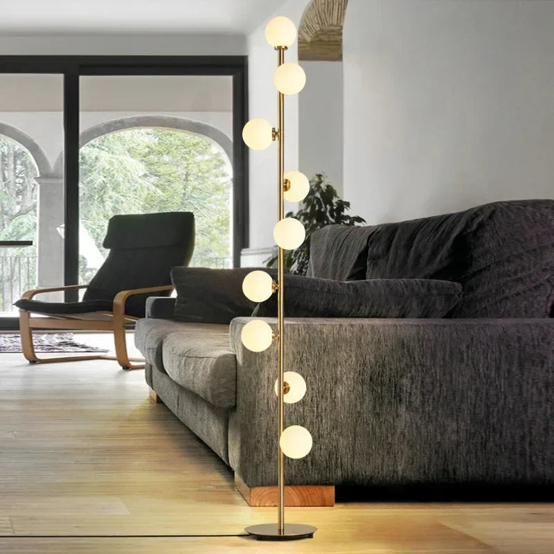 Scandinavia LED Floor Lamps Living Room Standing Lights Bedside Illumination Home Decoration