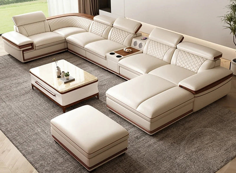 Siena Premium Italian Genuine Leather Sofa