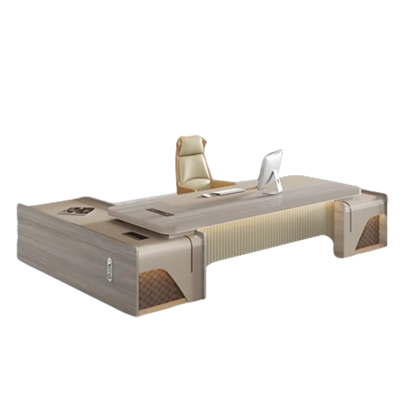 Luxury Height Office Desk Drawer Wide Corner Writing Laptop Study Office Desk Computer Storage Home Table De Bureau Furniture