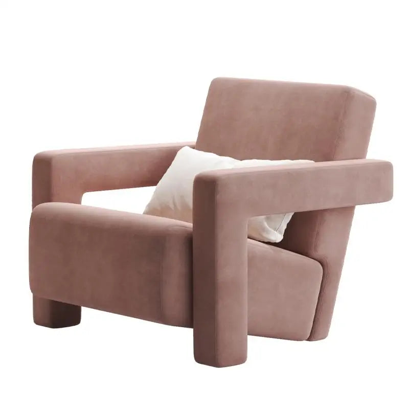 Minimalist designer Udler single sofa chair simple home art casual fabric comfortable living room armchair
Furniture Home