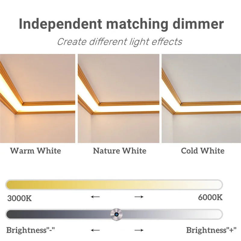 Modern LED Aluminum Profile for Indoor Linear Lighting