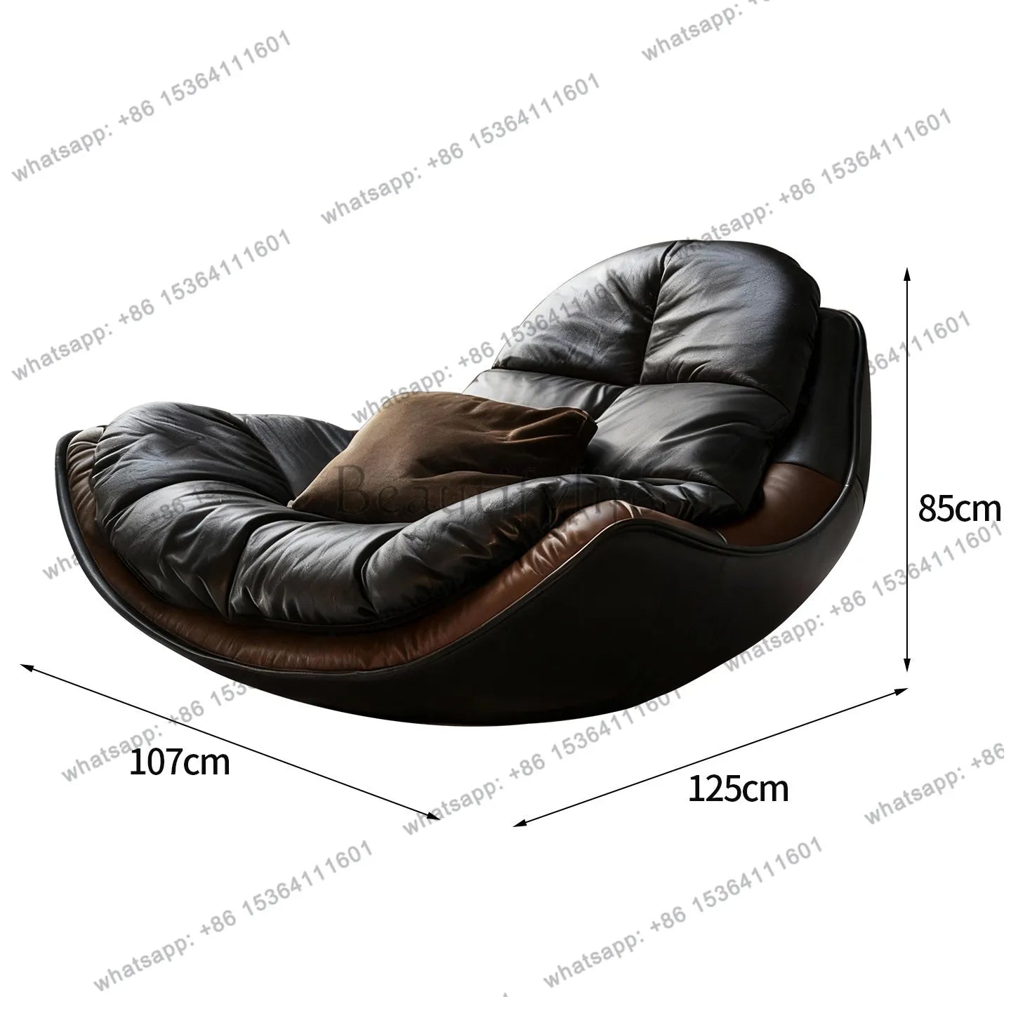 Modern simple lazy sofa single recliner light luxury balcony bedroom living room home leisure chair