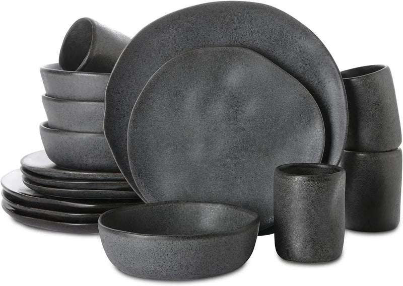 Debossed Stoneware Set