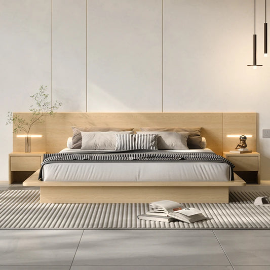 Nordic Bedroom Furniture Double Bed With Storage Box Adjustable Gas Lift Tatami Bed Modern Light Luxury King Size Bed Frame