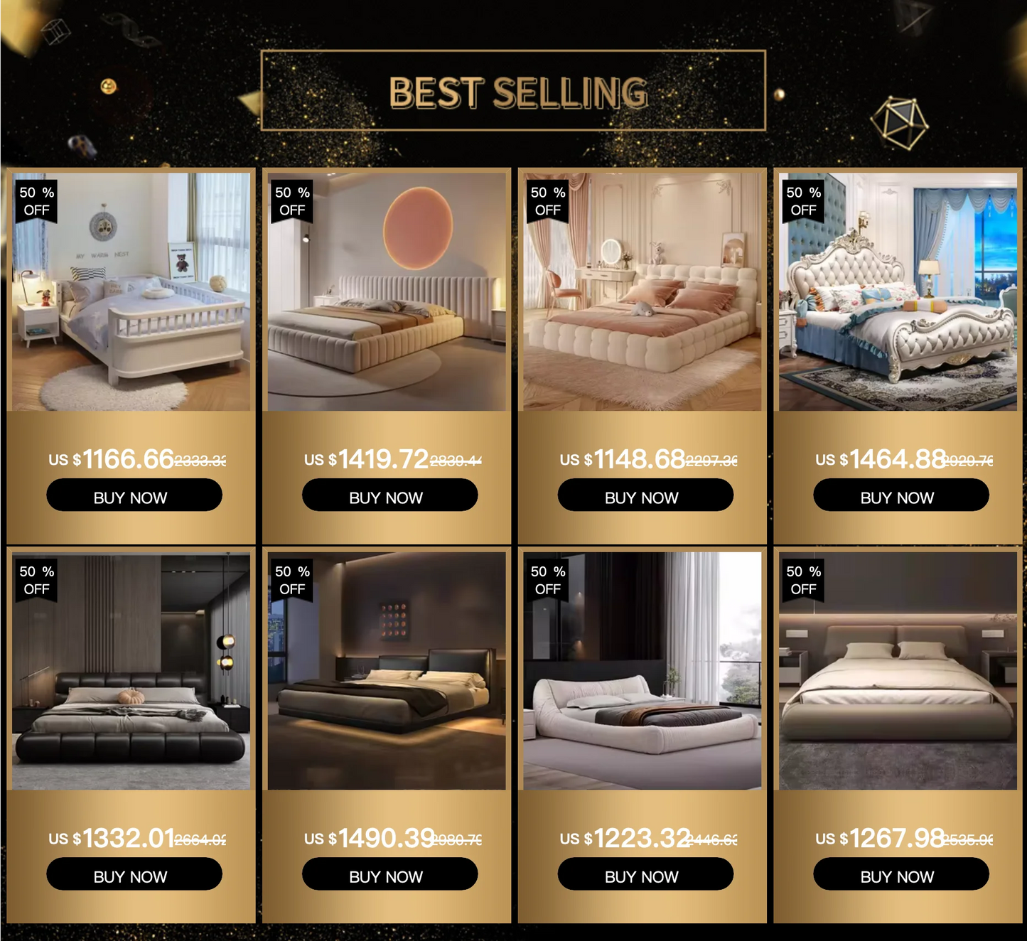 Letto Milano King Bed