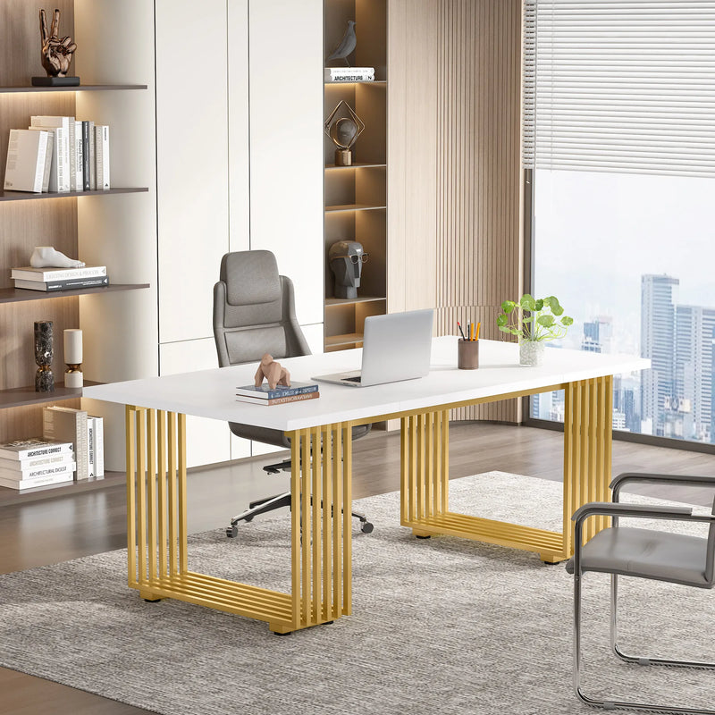 Modern Office Golden Desk