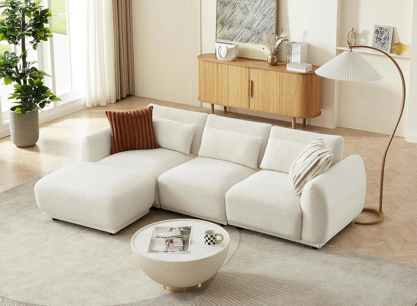 cloud sofa.Sectional Sofa Couch,Convertible U Shaped Sectional,Modular Sectional Couches for Living Room,L Shaped Couch