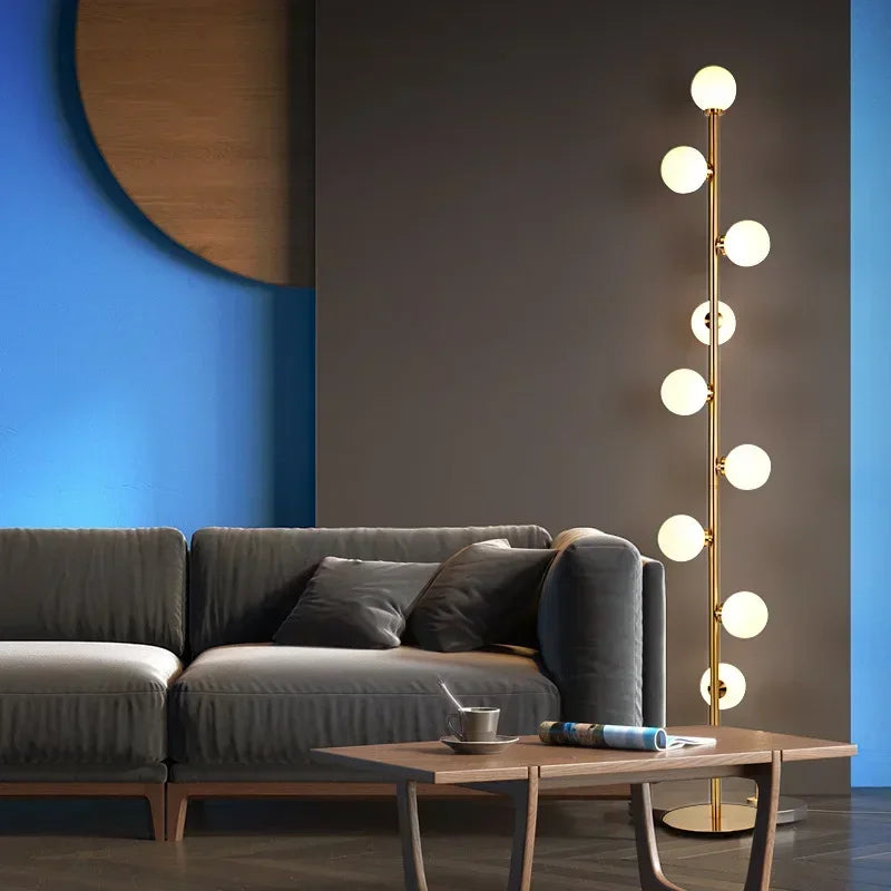 Scandinavia LED Floor Lamps Living Room Standing Lights Bedside Illumination Home Decoration