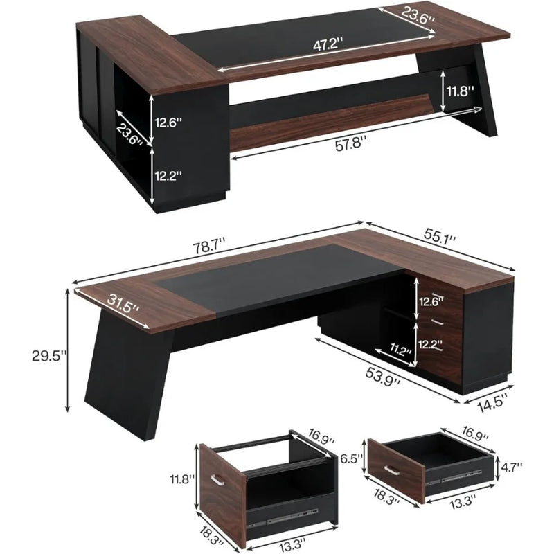 Opulent Linea Office Desk