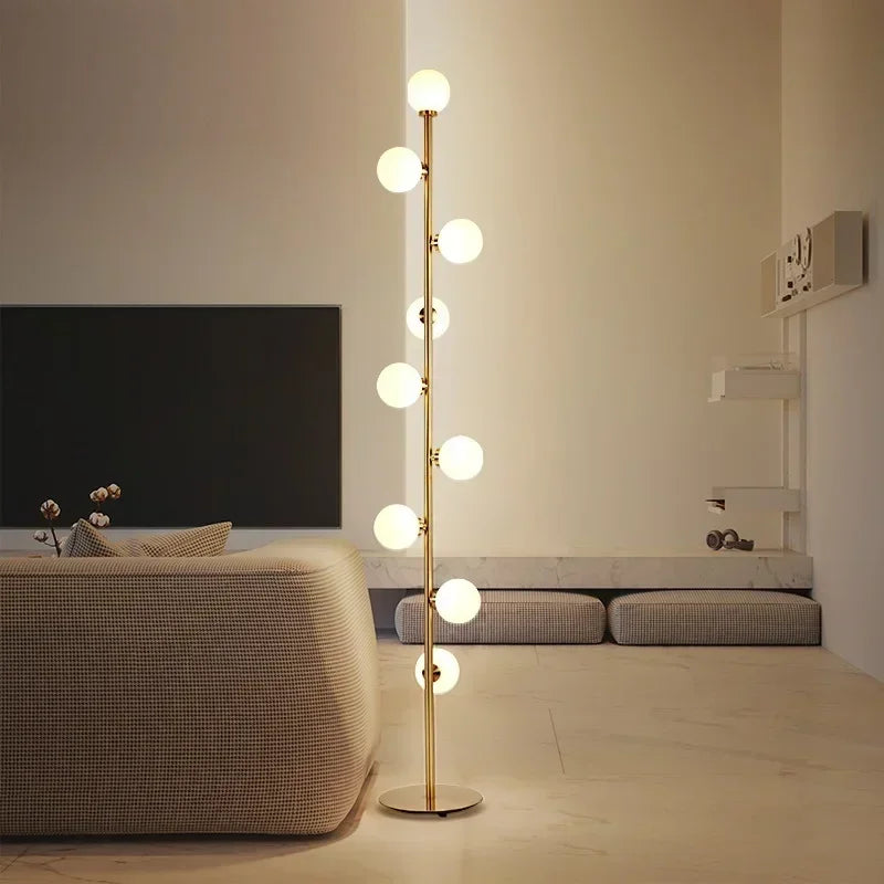 Scandinavia LED Floor Lamps Living Room Standing Lights Bedside Illumination Home Decoration