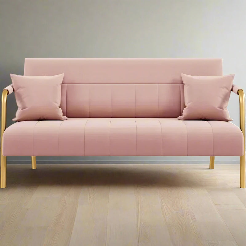 BlushGlam Velvet Loveseat Sofa