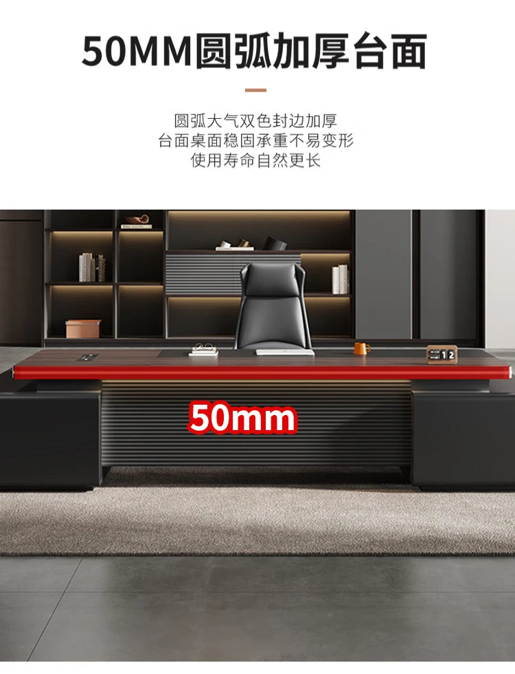 Luxury Height Office Desk Drawer Wide Corner Writing Laptop Study Office Desk Computer Storage Home Table De Bureau Furniture