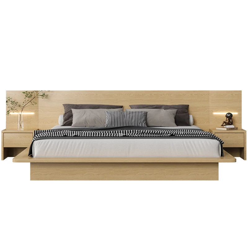 Nordic Bedroom Furniture Double Bed With Storage Box Adjustable Gas Lift Tatami Bed Modern Light Luxury King Size Bed Frame