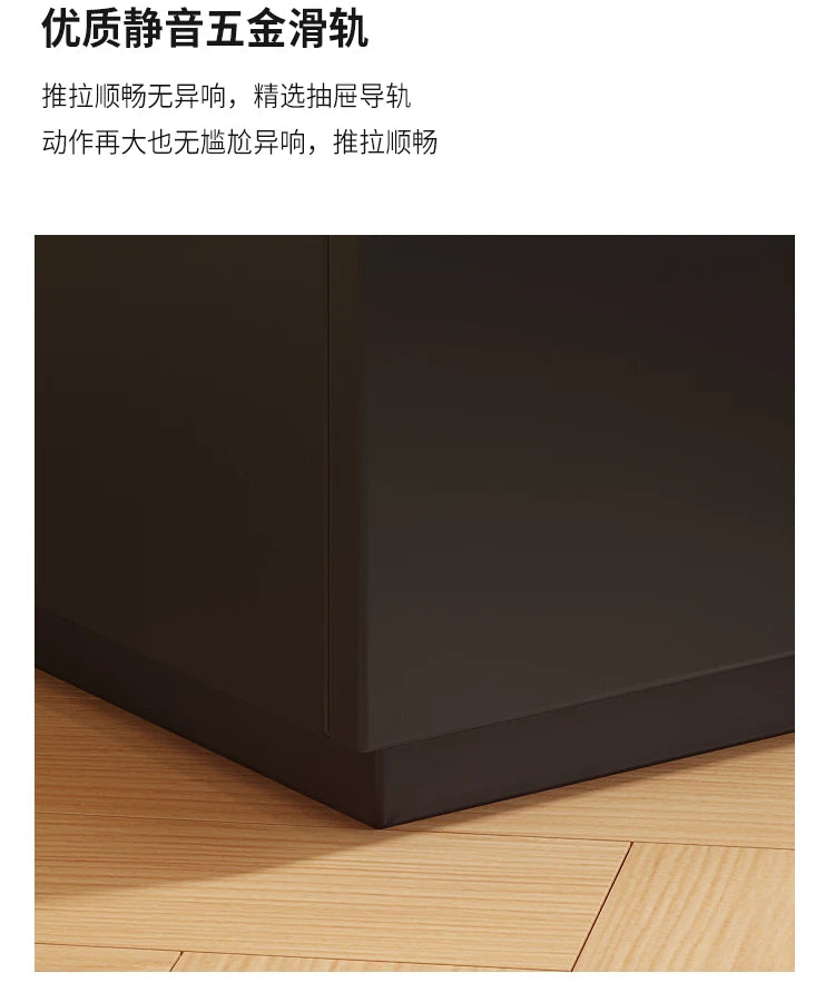 Modern simple bedside table all solid wood new storage locker minimalist household bedroom Suitable for interior decoration
