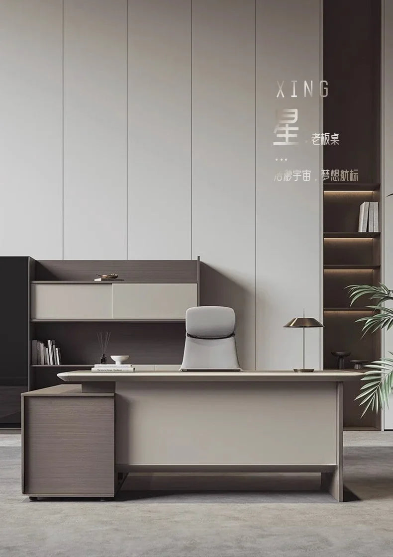 Supervisor Office General Manager Boss Desk Study Computer Desks Motion Gaming Table Offices Sedentary Tables Filing Cabinets