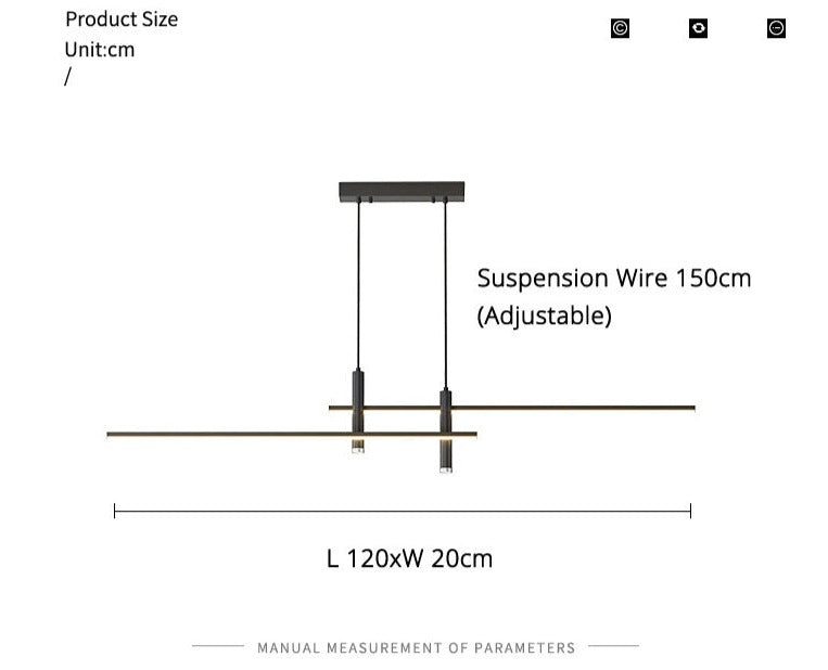 Luminous Minimalist Chandelier