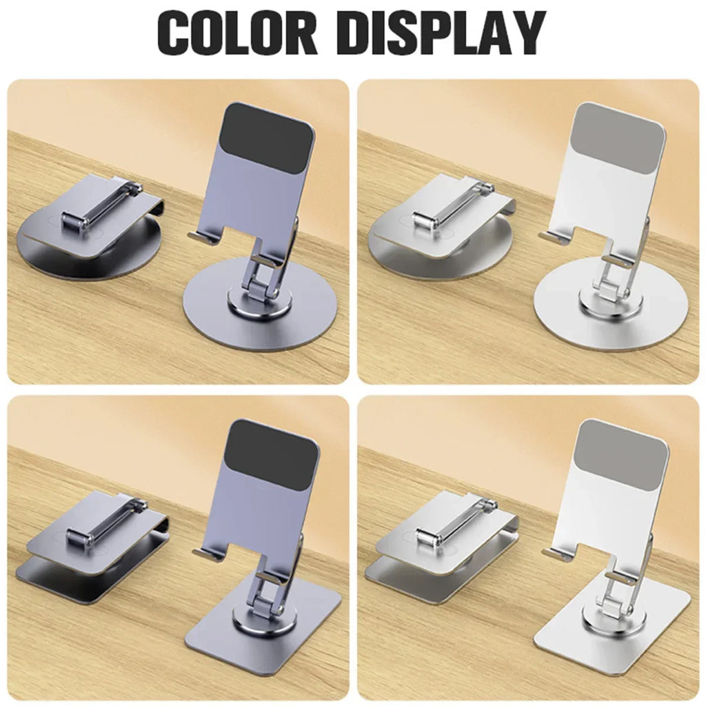 Desktop Phone Holder with 360° Rotation and Multiple Functions