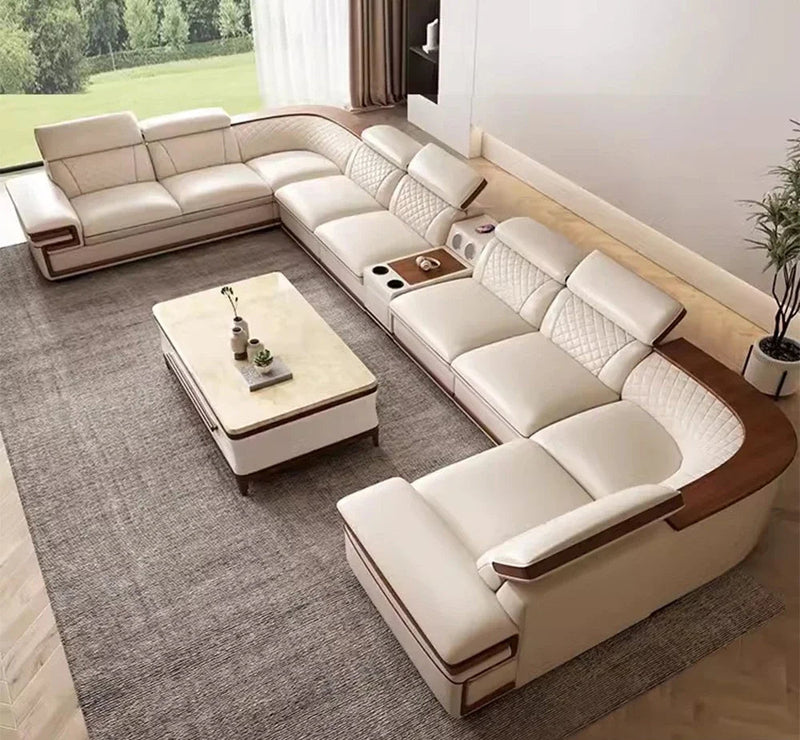 Siena Premium Italian Genuine Leather Sofa