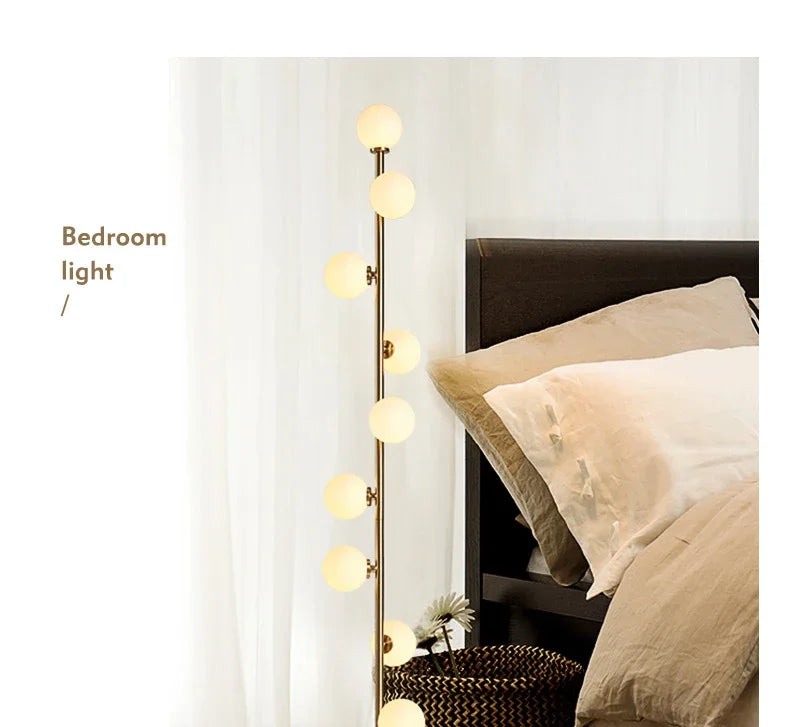 Scandinavia LED Floor Lamps Living Room Standing Lights Bedside Illumination Home Decoration