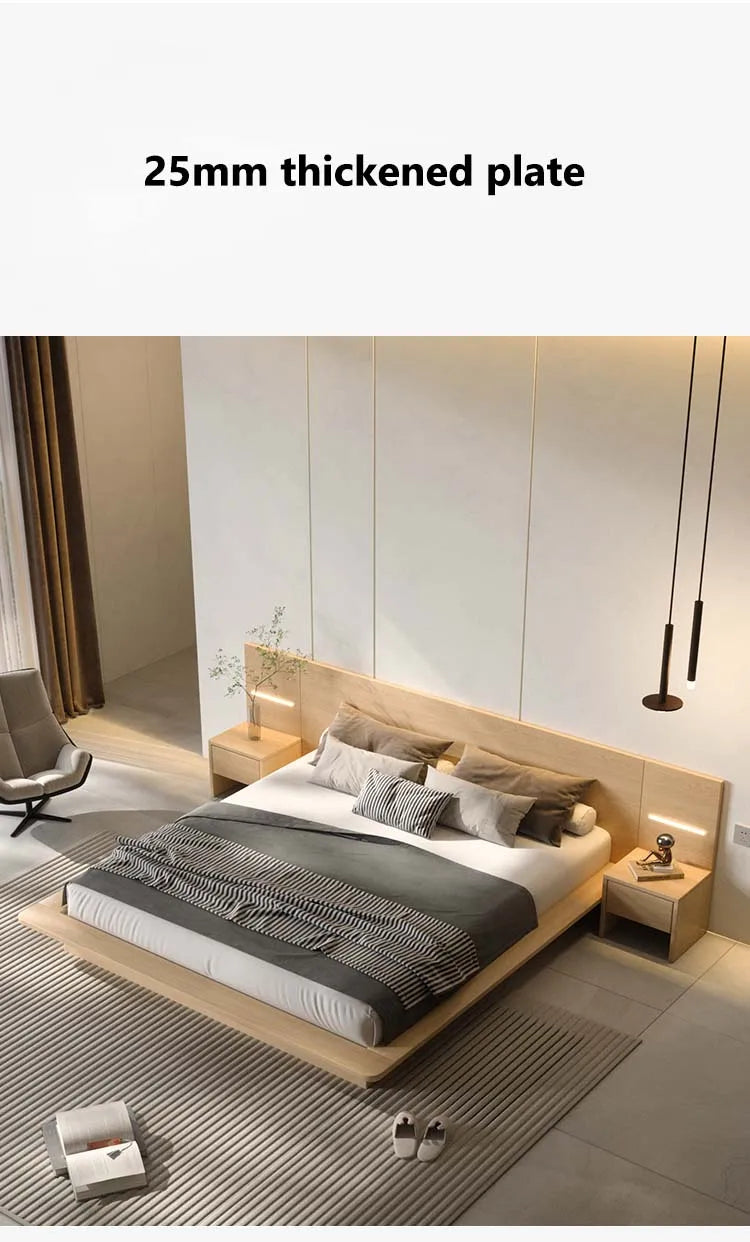 Nordic Bedroom Furniture Double Bed With Storage Box Adjustable Gas Lift Tatami Bed Modern Light Luxury King Size Bed Frame
