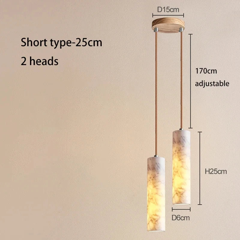 Nordic Marble Led Pendant Lamps Handmade Light Minimalism Chandelier for Living Dining Study Room Art Lighting Parlor Home Decor
