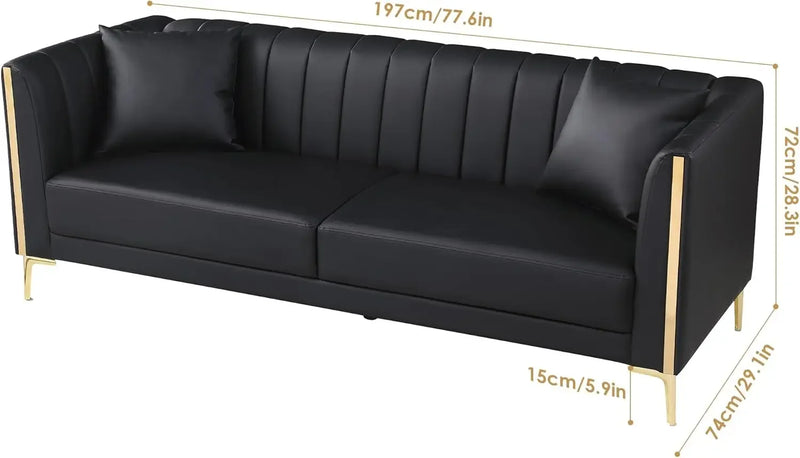 Velour Luxe Sofa