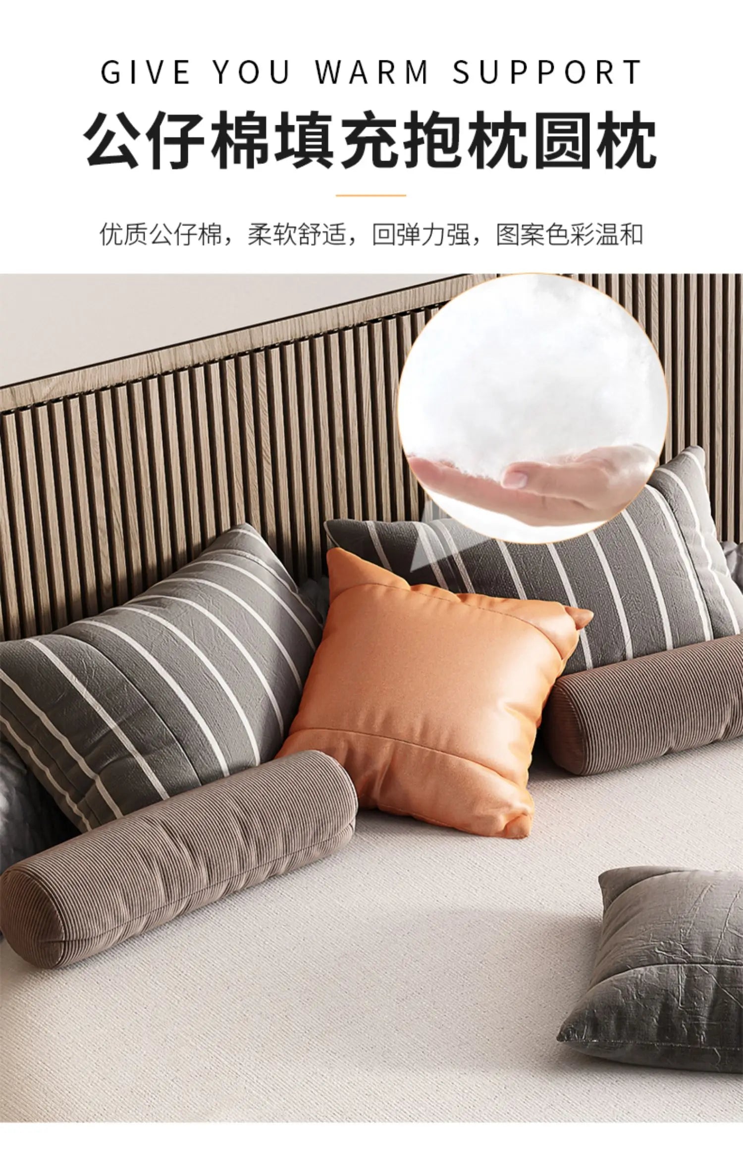 Home 180 200 220 cm Luxury Fabric round Double bed 2 people full size bed frame queen bedroom beds frames bedroom furniture