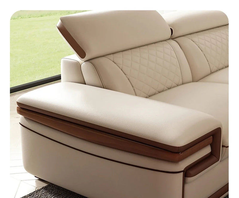 Siena Premium Italian Genuine Leather Sofa