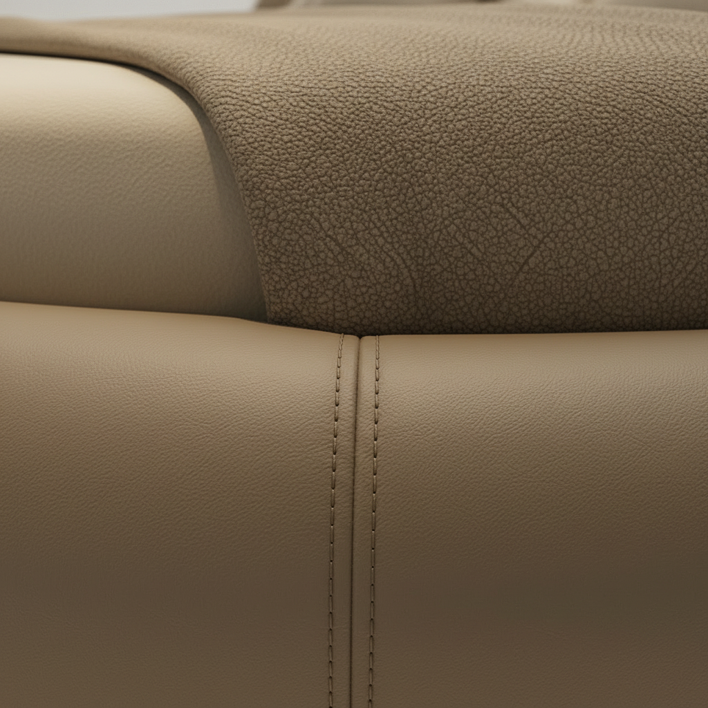 Bed – Leather Seam Close-Up