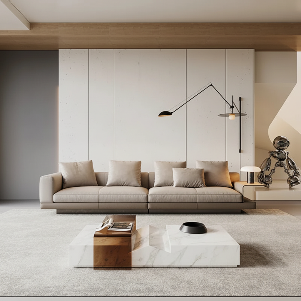 Beige Modular Sofa Showcase 1