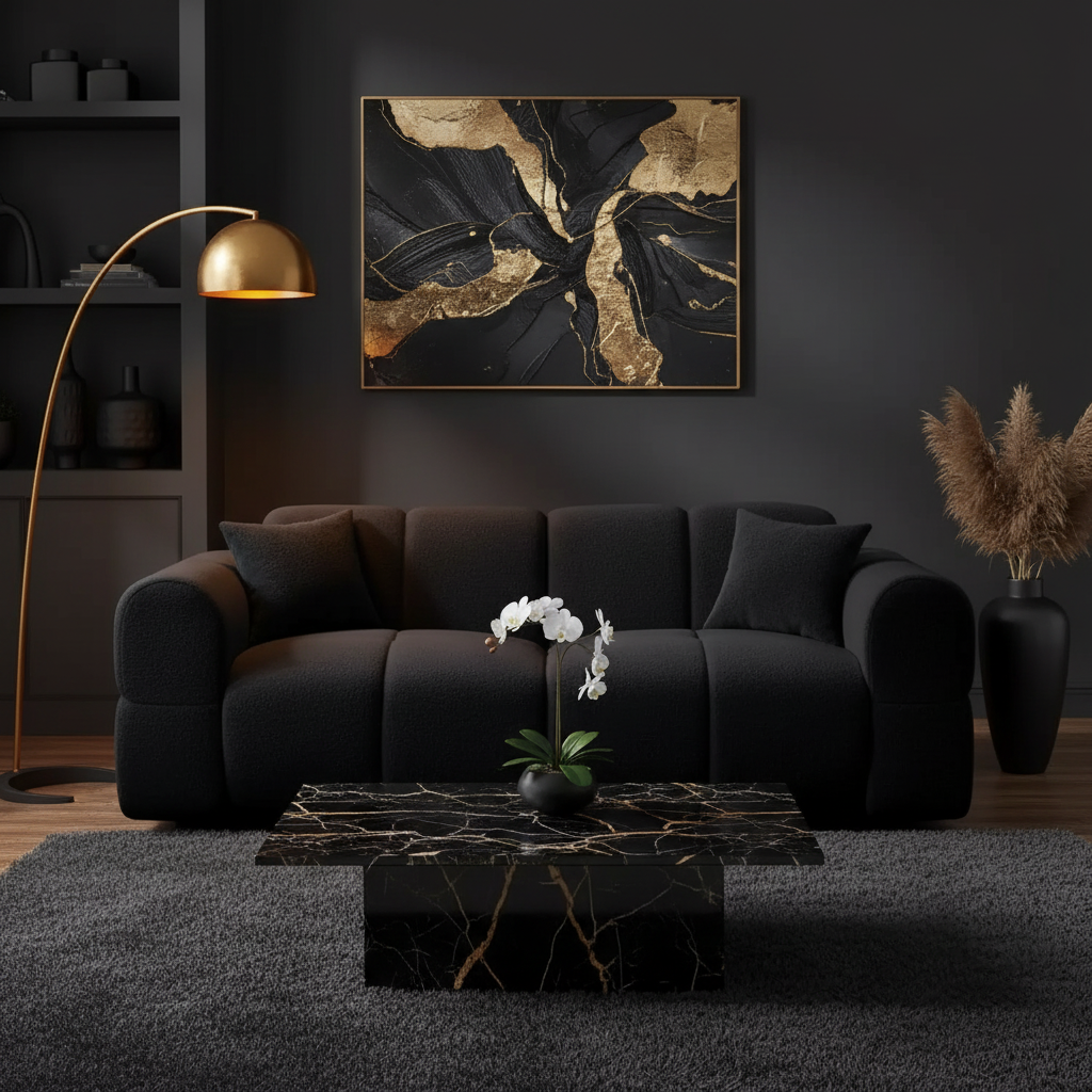 Black Cloud Sofa Showcase 2