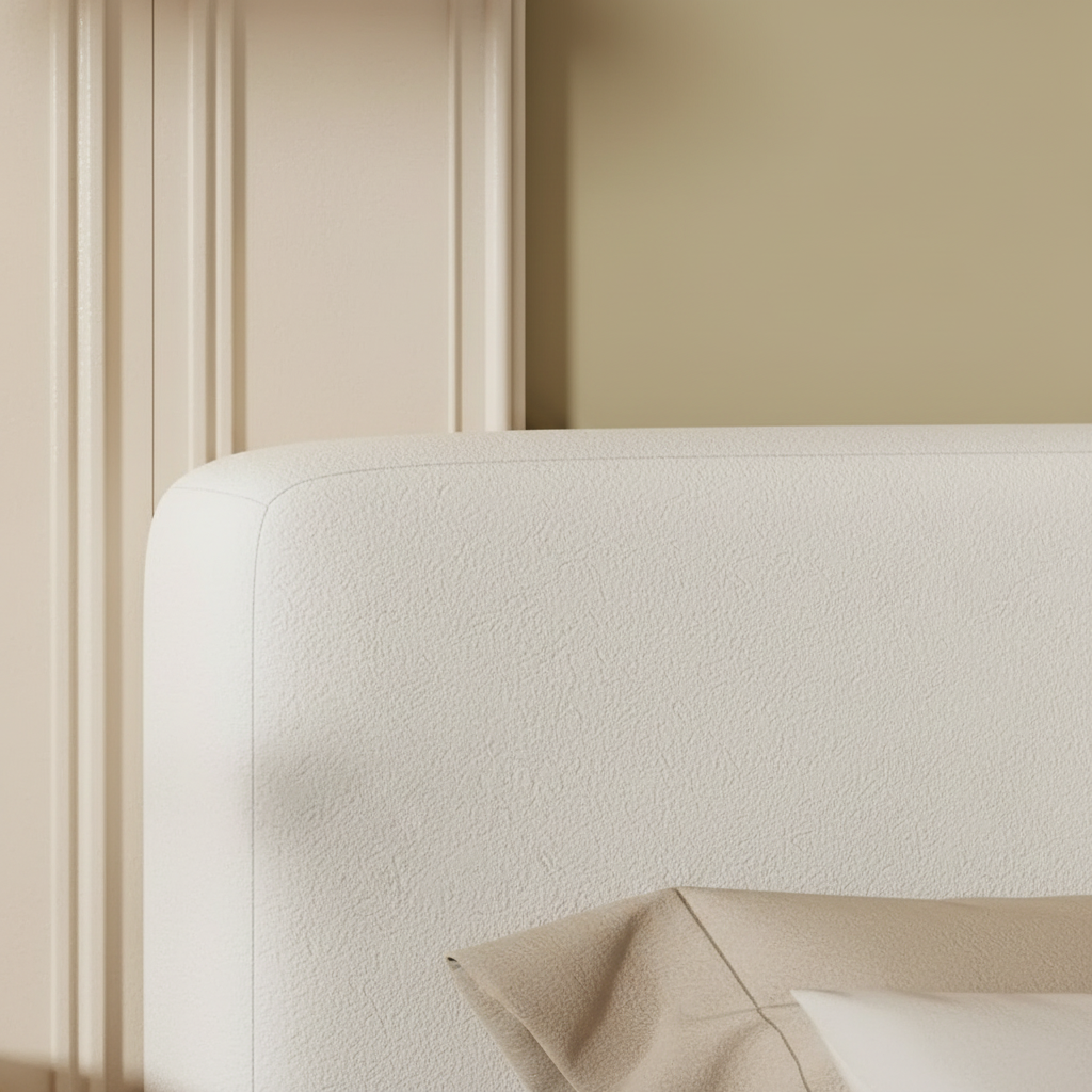 Boucle Headboard Detail