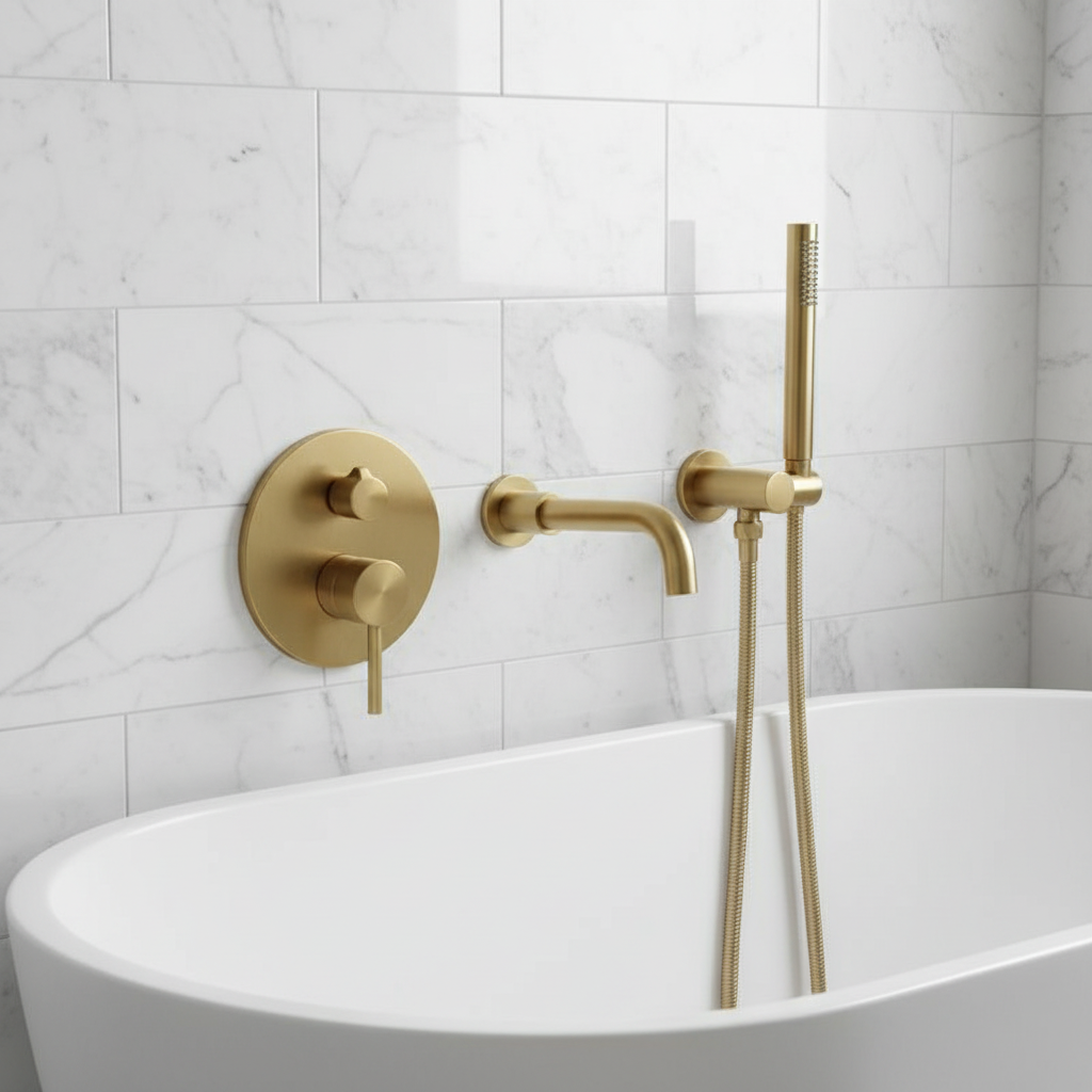 Carrara Marble Bathroom