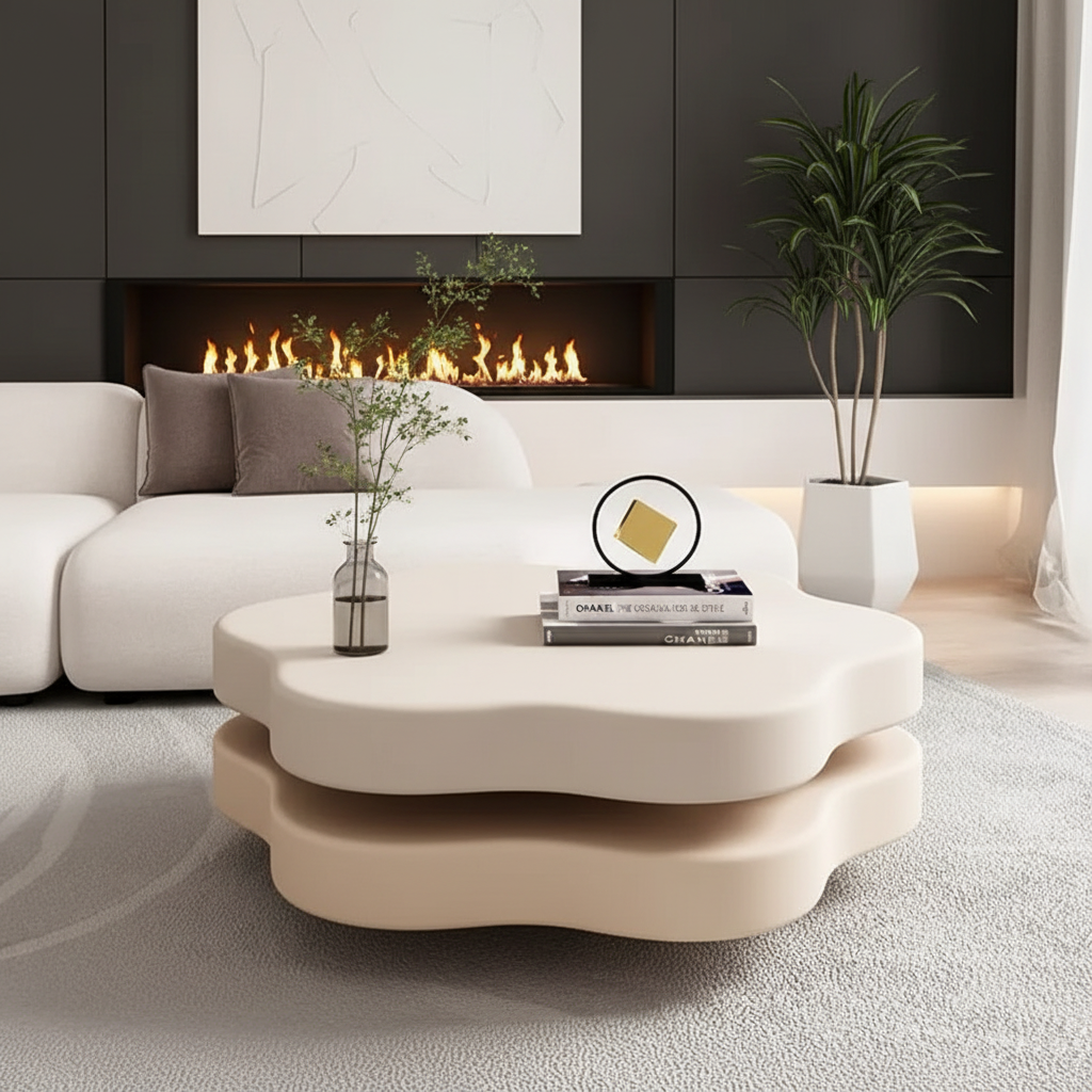 Cloud Table – Low Angle Fireplace