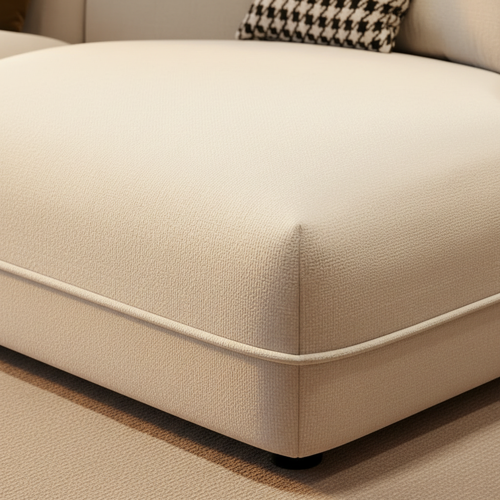 Contemporary L-Shaped Sofa – Fabric Close-Up