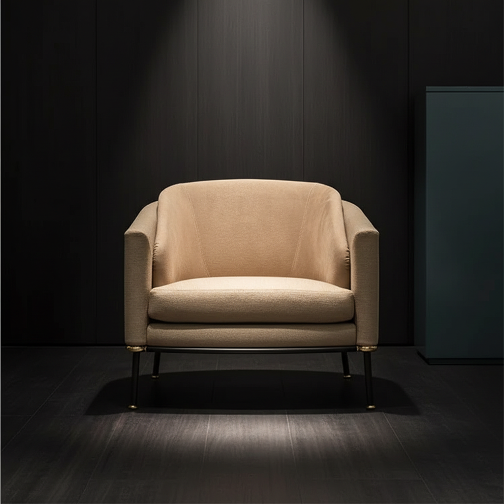 Cream Barrel Chair – Front