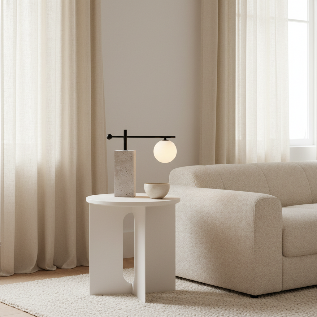 Cream Boucle Living Room