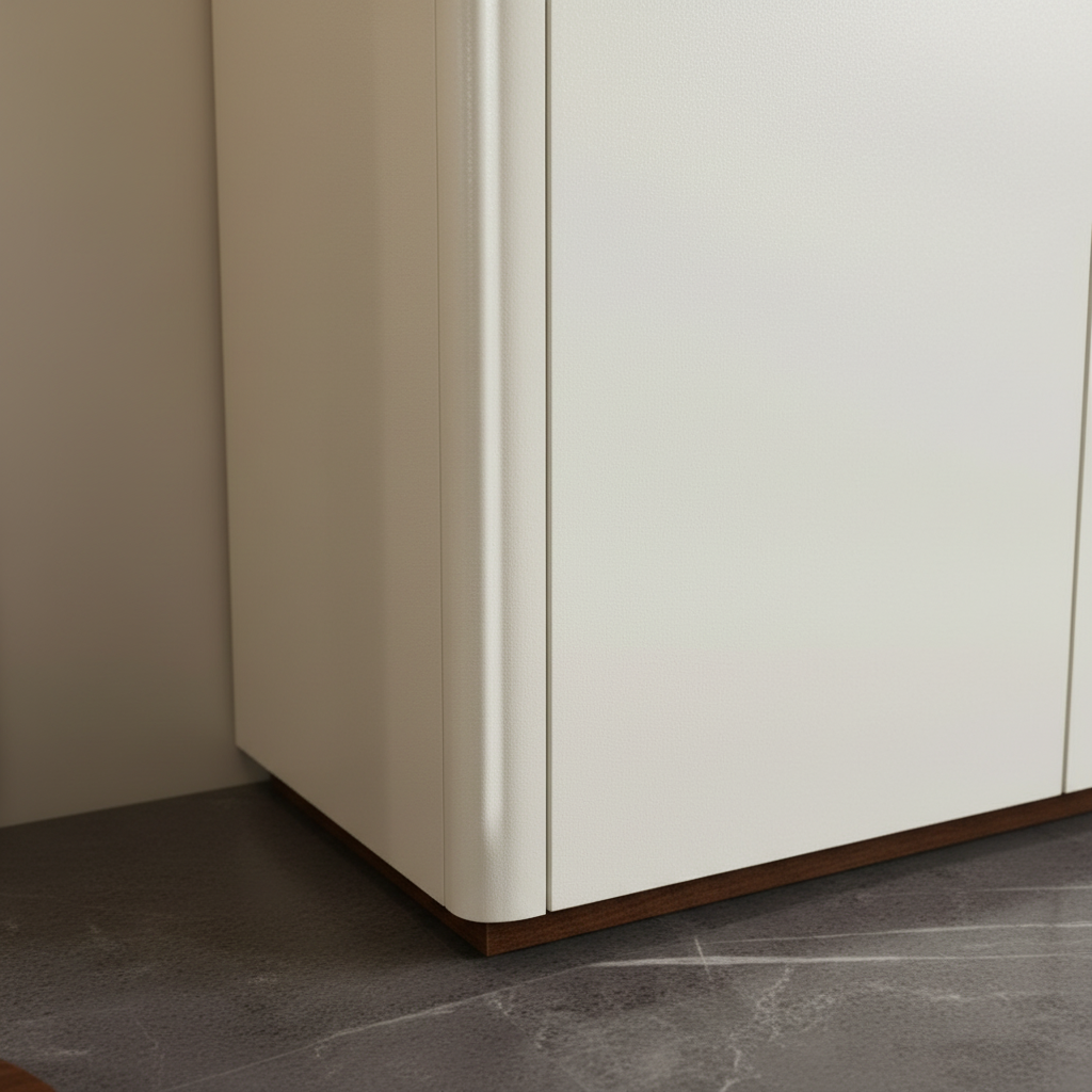 Cream Lacquer Surface Macro