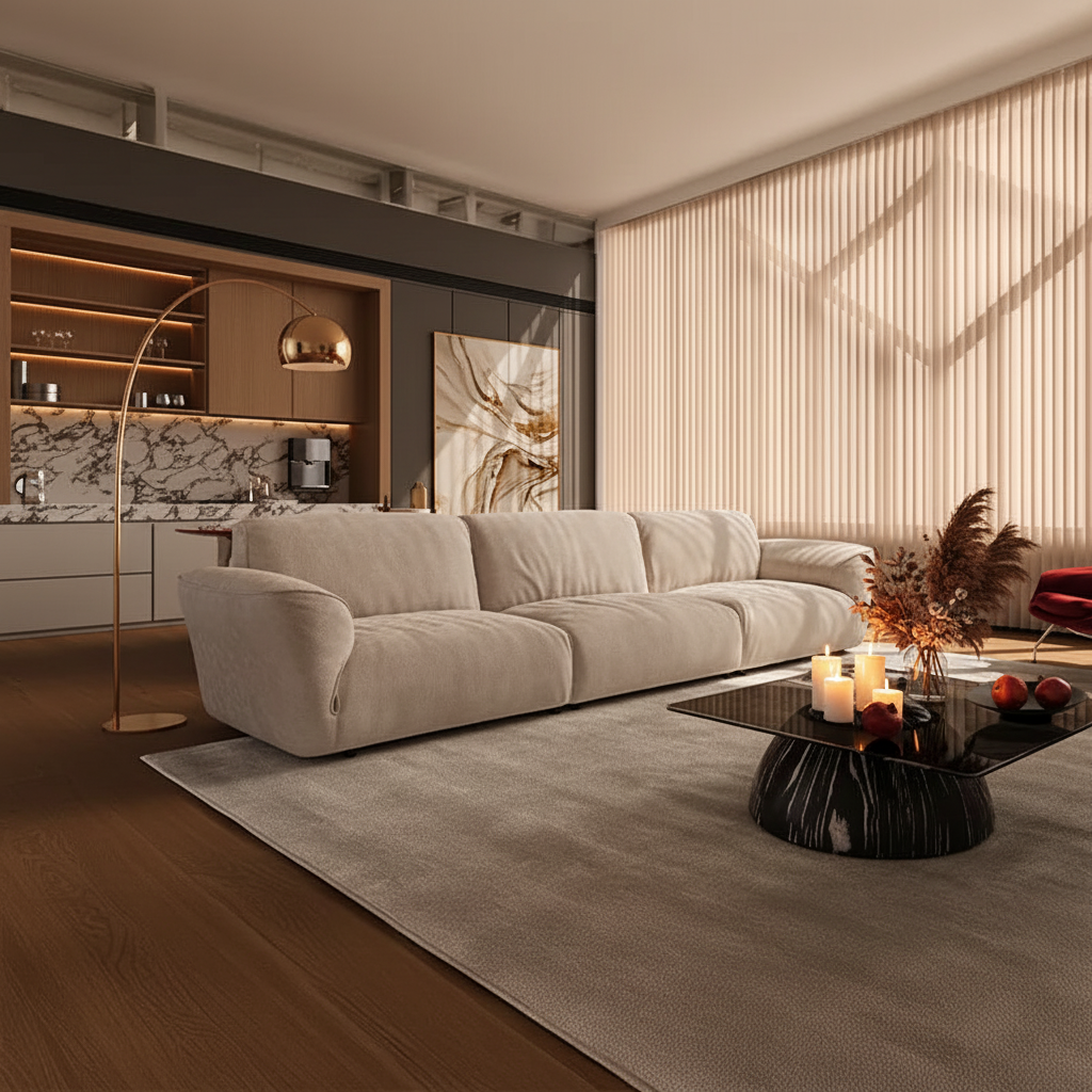 Cream Teddy Sofa 2 Showcase 4