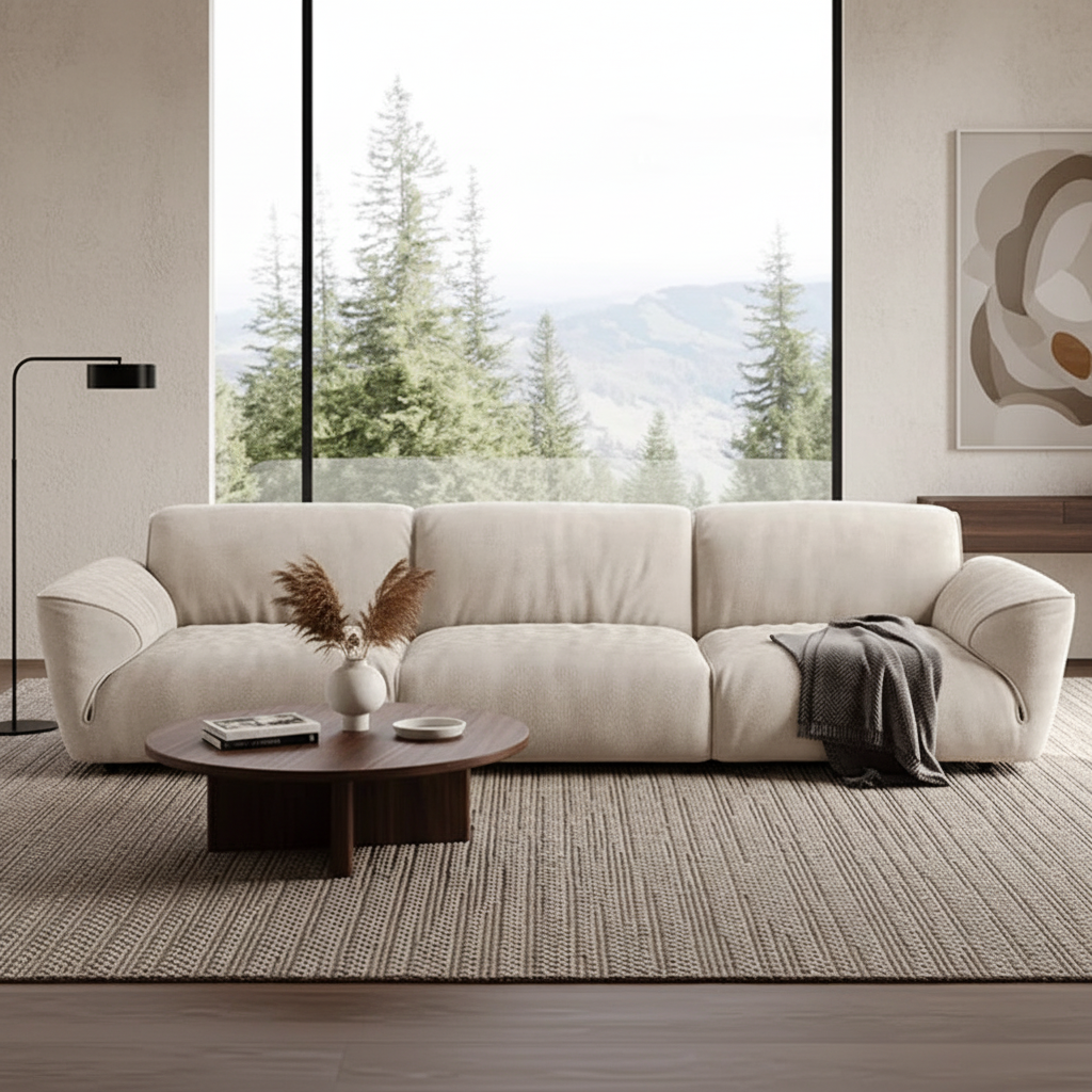 Cream Teddy Sofa Showcase 2