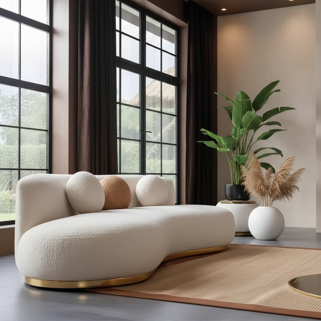 Crescent Sofa – Low Diagonal Garden View