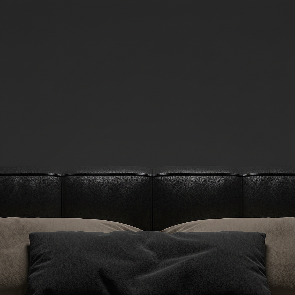 Dark Bed – Headboard Top Edge