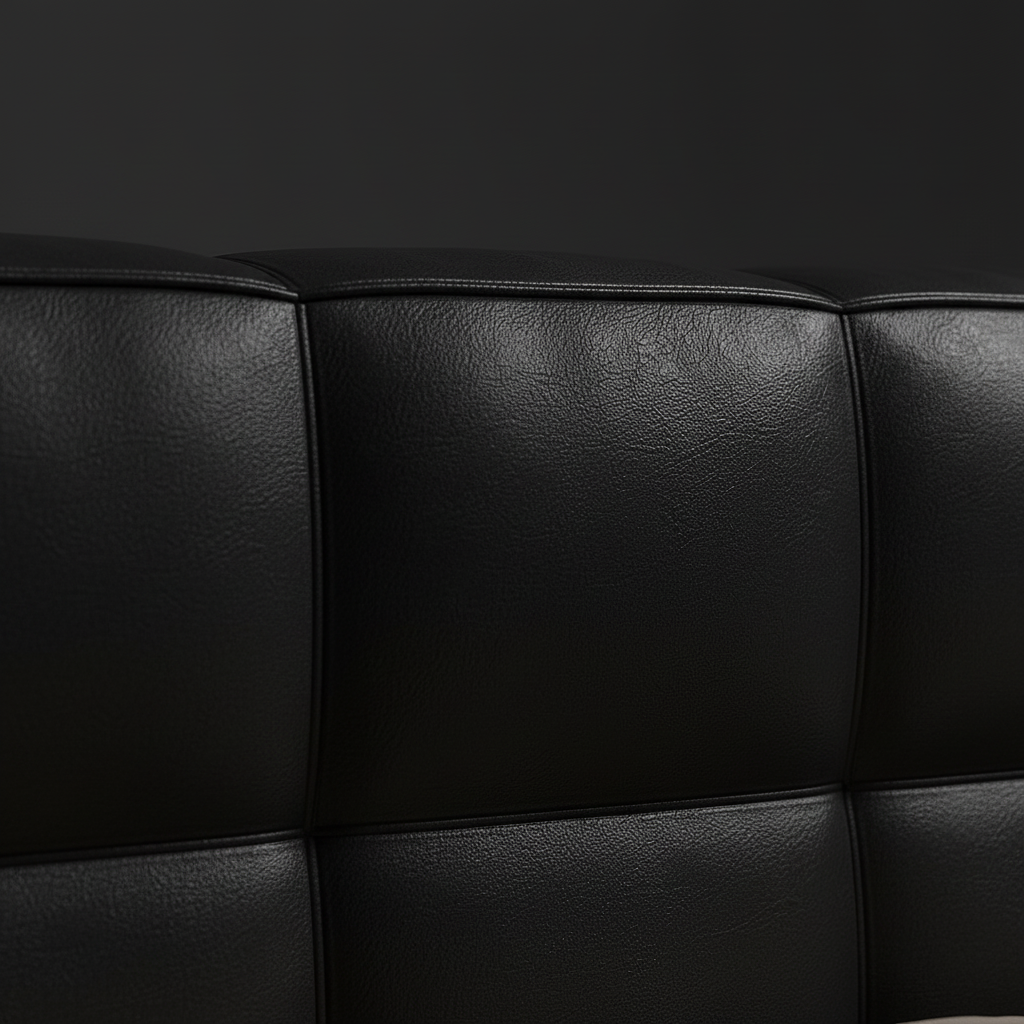 Dark Bed – Headboard Tufting Detail