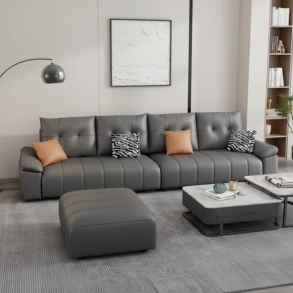 Dark Grey Sofa – Front Original Room