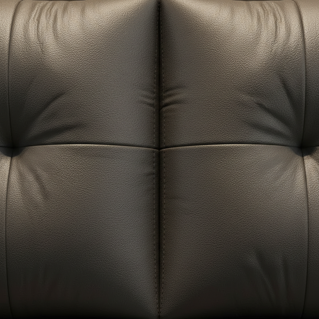 Dark Grey Sofa – Leather Texture Close-Up