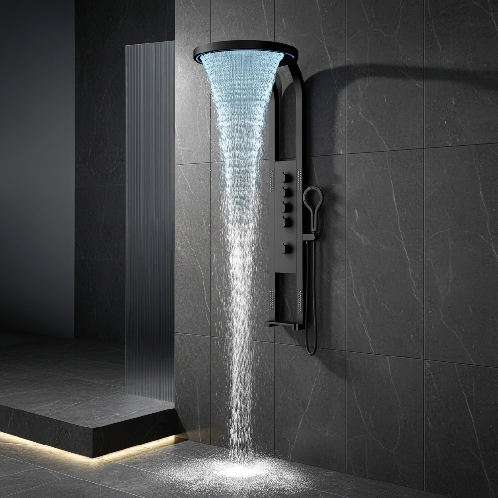Dark Marble Waterfall