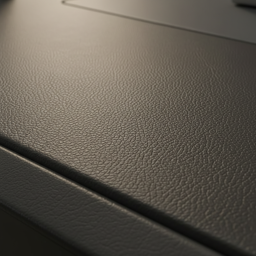 Desk leather surface macro