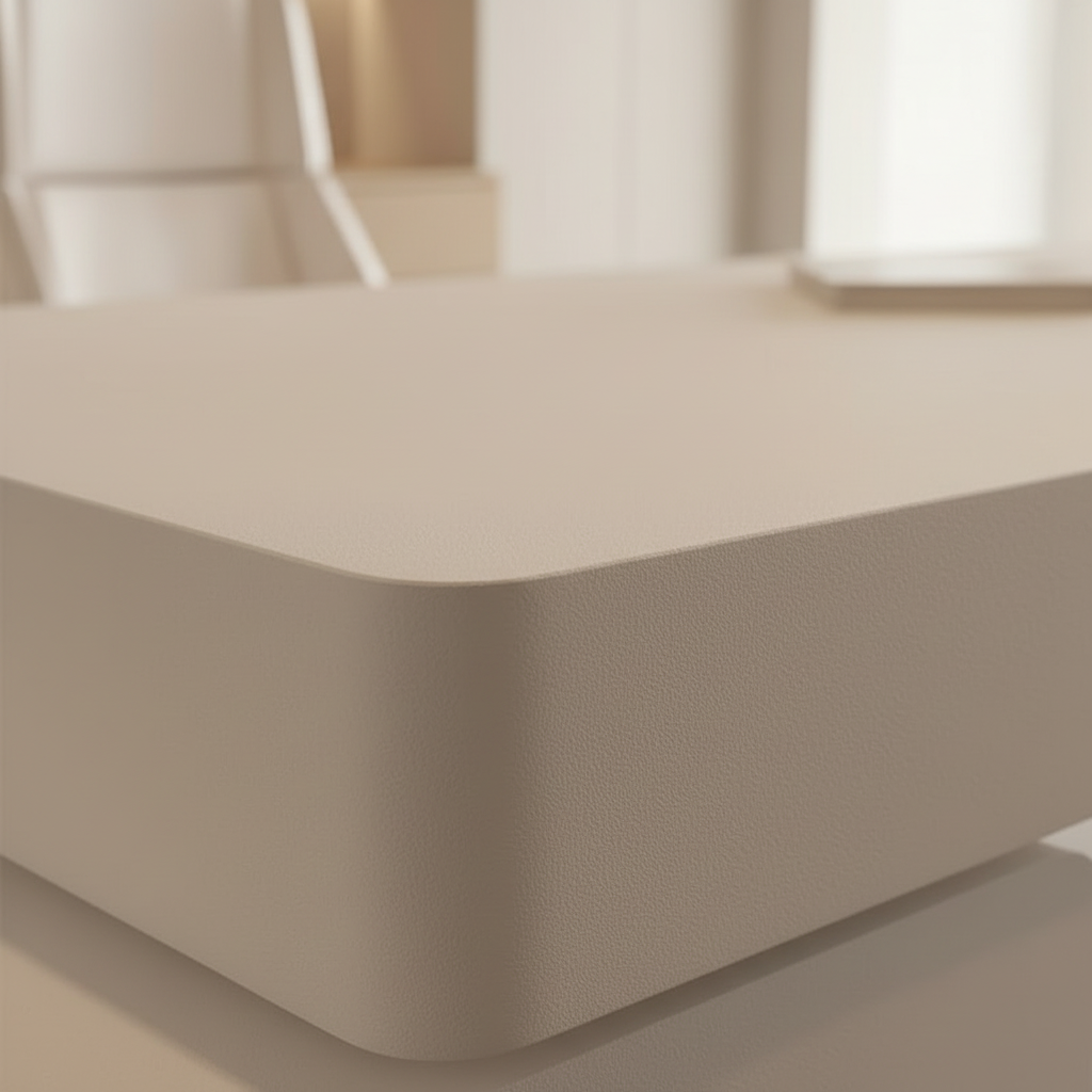 Desk matte lacquer surface macro