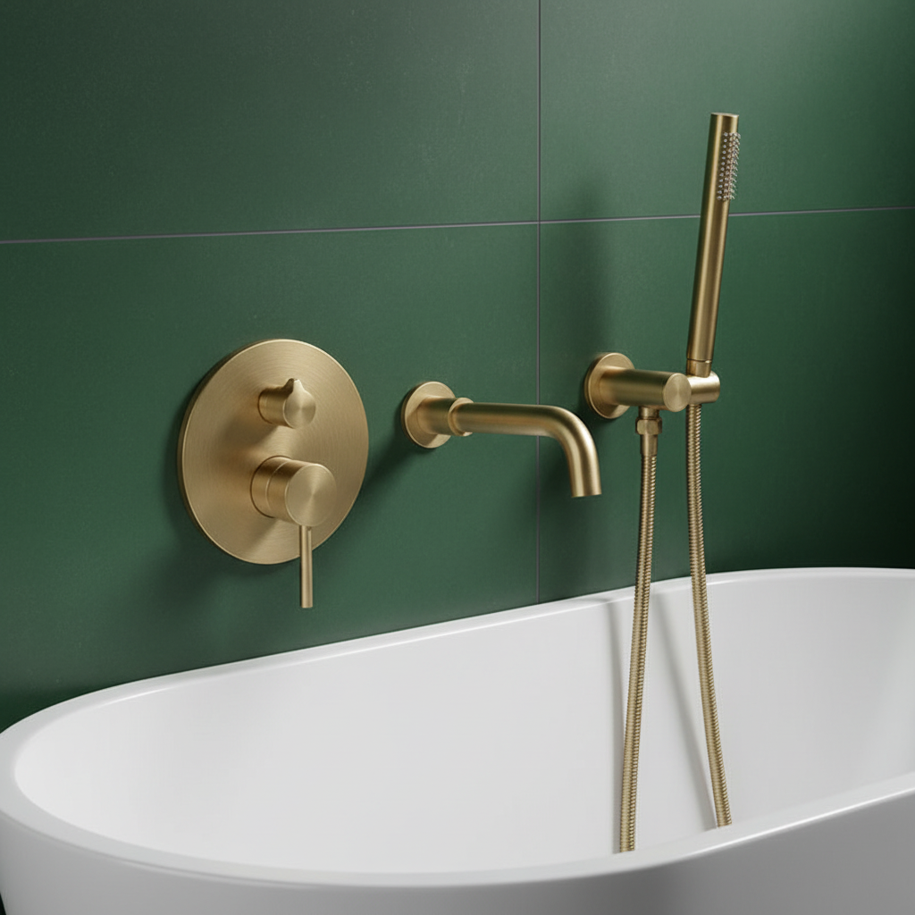 Forest Green Bathroom